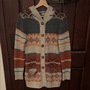 Royal Robbins Multicolor Hooded Cardigan Sweater